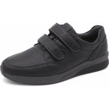 Waldläufer Heren Klittenbandschoen - 654302-199-001 Zwart - Wijdte K - Maat 6½ (40)