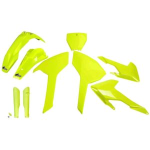 Ufo Husqvarna Tc/fc 2016-2018 Hukit616f-dflu Fork Protectors & Plastic Set Geel