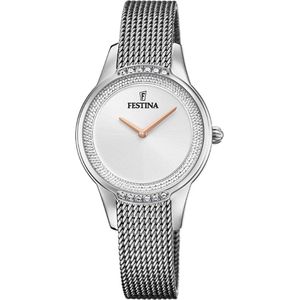 Festina mademoiselle F20494/1 dames horloge - 30 mm - Zilver