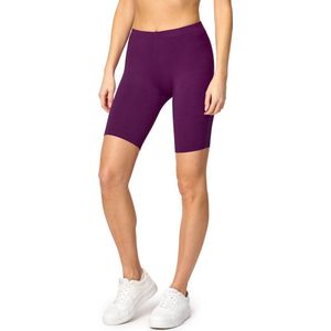 Bellivalini BLV-BLV50-149-LE Dames Leggings - Sport - Vrijetijdsbroek - Kort - Viscose - Sporbroek - Yogabroek - Pruim - S