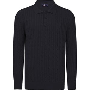 Jimmy Sanders - Trui - Navy - 100% Katoen - Heren