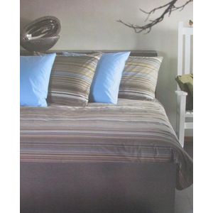 Damai Padua Dekbedovertrek - Flanel - Litsjumeaux - 240x200/220 cm - Brownie