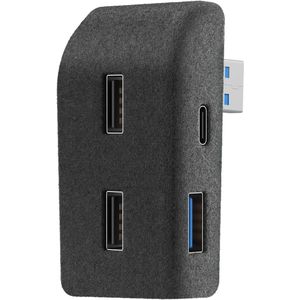 USB-hub Geschikt voor handschoenenkastje Geschikt voor Tesla Model Y 2024-2020 - ABS Flocking Multi-Port USB-stickdock Geschikt voor handschoenenkastje voor opladen en gegevensoverdracht