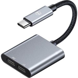 MCDODO USB-C naar Dual USB-C Headset Splitter 60W PD Adapter