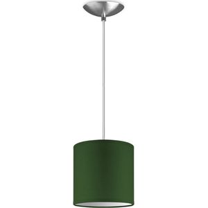 Home Sweet Home hanglamp Bling - verlichtingspendel Basic inclusief lampenkap - lampenkap 16/16/15cm - pendel lengte 100 cm - geschikt voor E27 LED lamp - groen