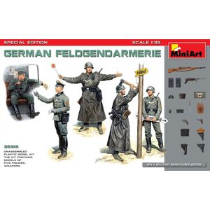 Miniart - German Feldgendarmerie Special Edition - modelbouwsets, hobbybouwspeelgoed voor kinderen, modelverf en accessoires