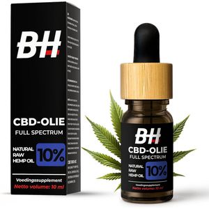 CBD Olie - 10% CBD - Hennep Olie 10 ml - Full Spectrum - Natuurlijk Extract - Vegan