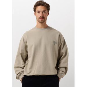 Woodbird Wbcope Eat Crew - Sweater - Trui - Heren - Beige - Maat XL