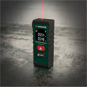 PARKSIDE® Laserafstandsmeter - Meetbereik: 0,075-20m - Meetnauwkeurigheid: ± 2 mm - Meeteenheid: metrisch en imperiaal - Eenvoudig en nauwkeurig meten met lasertechnologie
