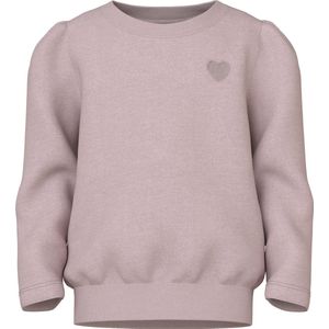 Name It mini meisjes trui VIMA Burnished Lilac Heart Embroidery Regular Fit