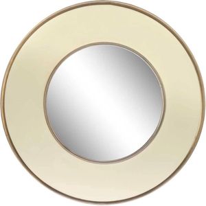 Riverdale - Spiegel Tess goud/ivoor 50cm Beige