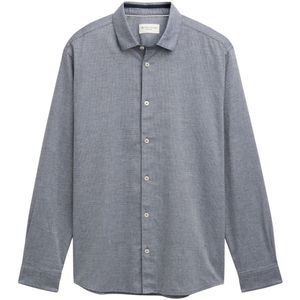 Tom Tailor - Heren hemd - Maat XXL - Mannen - GRIJS - katoen