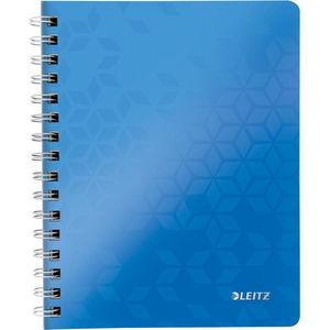 Leitz WOW schrift ft A5, geruit 5 mm, blauw 6 stuks