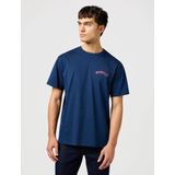 Wrangler - Graphic T-shirt - Blauw - Korte Mouwen