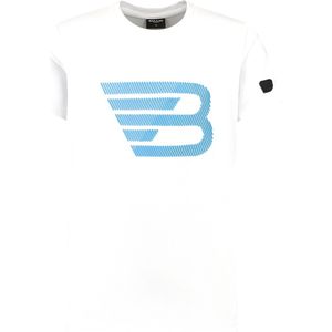 Ballin Amsterdam - Jongens Slim fit T-shirts Crewneck SS - White - Maat 12