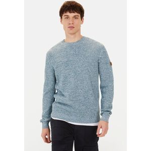 camel active Trui met ronde hals van katoen - Maat menswear-M - Licht Blauw