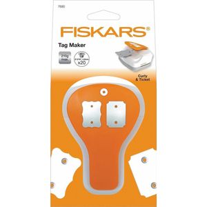 Fiskars 3 in 1 Label maker - met 20 eyelets - Krullend en Kaartje