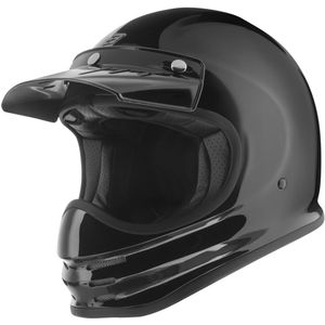 Bogotto V381 Fiberglass Zwart Motorhelm - Maat XS - Helm