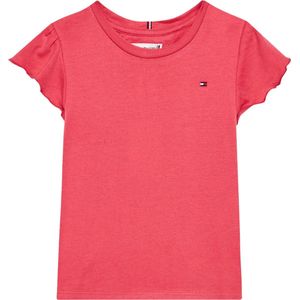 Tommy Hilfiger Essential Ruffle Sleeve Shirt Kids - Girls - Roze - 16 jaar
