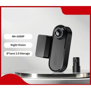 Dashcam voor Auto – Navigatiesysteem – 4K Dual Voor- en Achtercamera – GPS Navigatie – ADAS-ondersteuning – Nachtzicht – Spraakbesturing – Ultra HD Autocamera