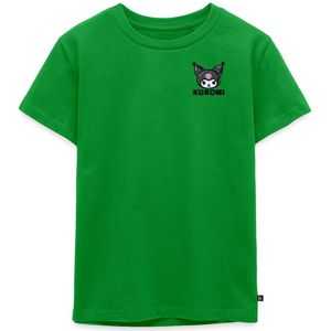 Kuromi Geborduurd Portret Premium T Shirt Kinderen