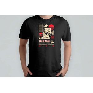 Katana Japan - T Shirt - Japanese - Anime - Vibes - KawaiiCulture - MangaMagic - OtakuWorld - SakuraSeason - Japanse - KawaiiCultuur - OtakuWereld - SamuraiGeest