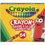 Crayola - Waskrijtjes - 64 Stuks - Inclusief Slijper -Voor Kinderen