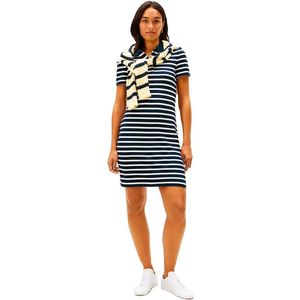 TOMMY HILFIGER Jurk  navy / wit