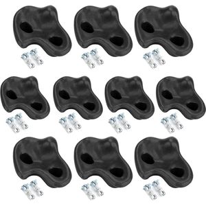 10Pcs Kinderen Veiligheid Comfortabele Klimmen Rotsklimmen Houdt - Set Met Hardware Fittings .