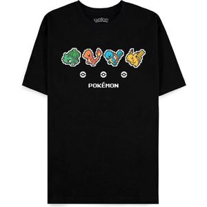 Pokémon - Starters - Men's Short Sleeved T-Shirt Black-S