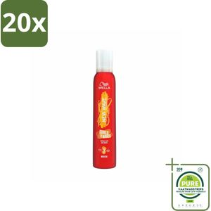 20 x Wella – New Wave Curls & Waves – Haarmousse – 200 ml - Grootverpakking - Krullen - Golven - Haarmousse - Kruldefinitie - Anti-frizz