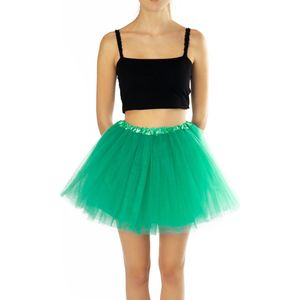 KIMU® Tutu Turquoise Tule Rokje - Maat 68 74 80 86 92 98 - Blauw Groen Petticoat Rok Baby Peuter Meisje - Kinderen Babypakje Fee Festival