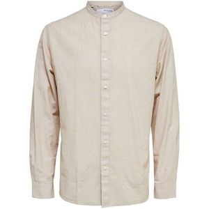 Selected Regular New Linen China Overhemd Met Lange Mouwen Wit S Man