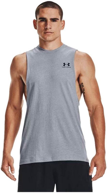 Under Armour Left Chest Cut Off Mouwloos T-shirt