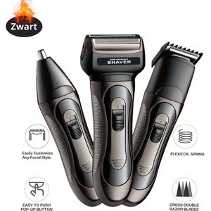 Bovista Tondeuse - Bodygroomer Mannen - Scheerapparaat - Baardtrimmer - Zwart