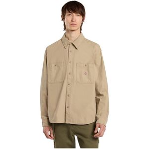 Dickies - Canvas Overhemd - Beige - Lange Mouwen