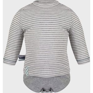 Baby T-shirt met lange mouwen OrganicEra Organic Baby T-shirtbody, gestreept