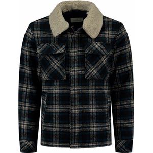 Dstrezzed Carpenter Big Tartan Jassen Heren - Winterjas - Donkerblauw - Maat S