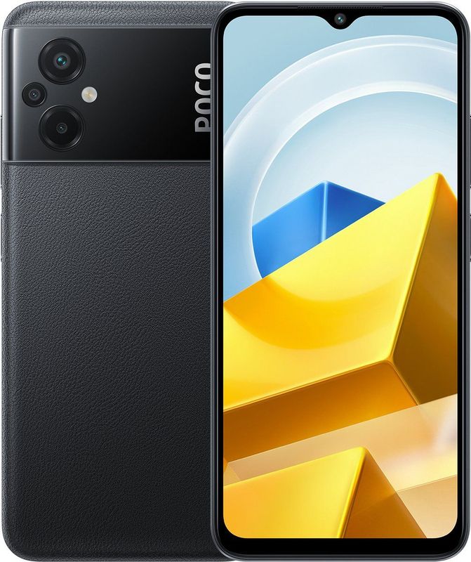 POCO M5 - Mobiele Telefoon - Zwart - 4GB RAM - 128GB Opslag - 50 MP Camera