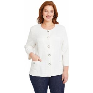 3/4 mouw crew hals jas