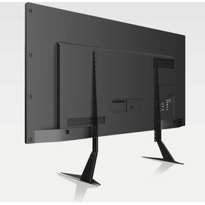 tv-standaard voor de meeste 22-65 inch LCD/LED/OLED/Plasma-tv's, verstelbare tafelpoten voor plat en gebogen scherm capaciteit 50kg
