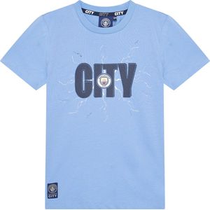 Manchester City Thunder T-Shirt Kinderen - Maat 140 - Man City Shirt - Jongens en Meisjes - City Fan T-Shirt