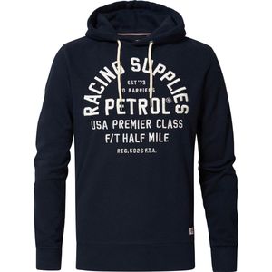 Petrol Industries - Heren Sportieve Logo Hoodie - Blauw