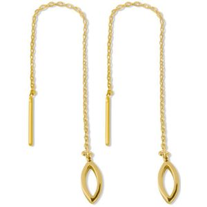MudBySyl Oorbellen - Peace Gold - Goud verguld - Sieraden - Lotus - Yoga