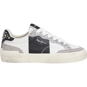 Pepe Jeans - PLS300006 Milan Court - Leren Sneakers - Wit - Casual