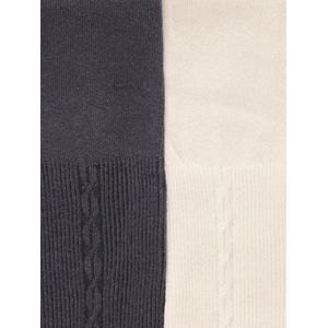 Vertbaudet - Set van 2 Panty's - Meisje - Kabelmotief