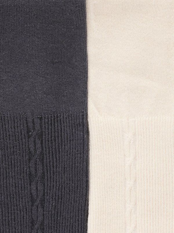 Vertbaudet - Set van 2 Panty's - Meisje - Kabelmotief