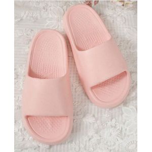 Roze Slipper - Zomer slipper - Nieuw mode - Egale kleur - Roze - Pink - Badslipper - Maat 36/37