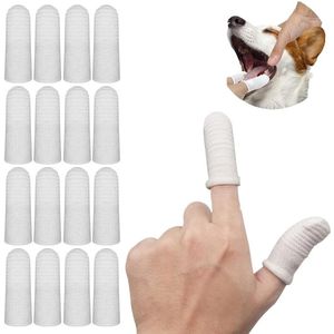 16-Pack Pet Toothbrush for Dogs and Cats with Fiber Dust Finger Brushes