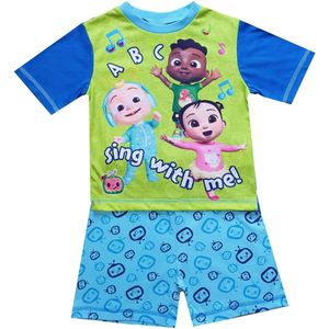 Cocomelon shortama - katoen - Coco Melon korte pyjama - maat 80